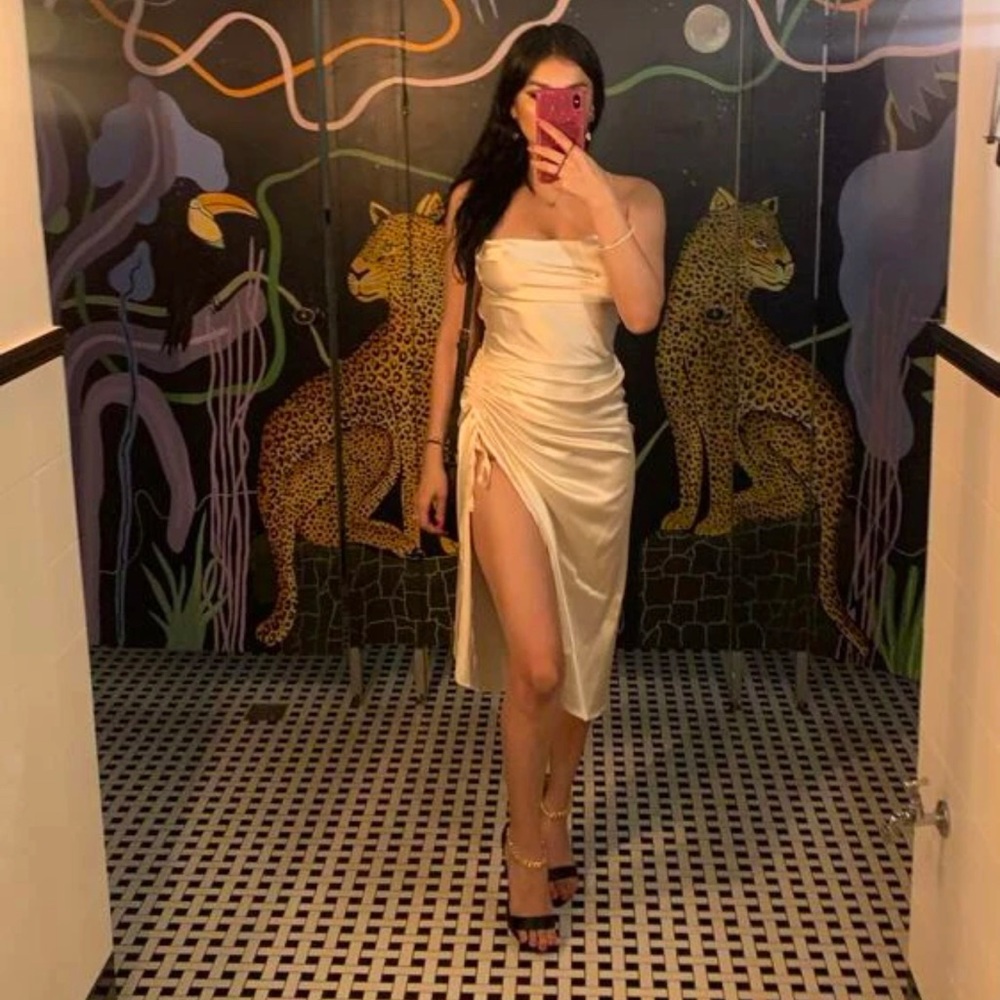 Champagne gold dress